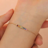 Light Balance Rainbow Series Gem Bracelet for Women