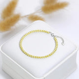 925 Silver Pearl Bracelet for Women Jewelry, Hand Pearl Bead Bangle