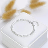 925 Silver Pearl Bracelet for Women Jewelry, Hand Pearl Bead Bangle