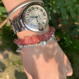 Strawberry Quartz Bracelet Healing Women Jewelry