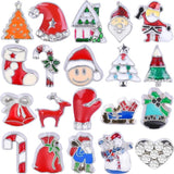 20PCS Christmas Floating Charms Pendant for DIY Jewelry Making
