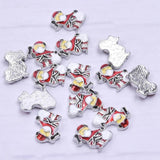 20PCS Christmas Floating Charms Pendant for DIY Jewelry Making