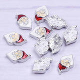 20PCS Christmas Floating Charms Pendant for DIY Jewelry Making