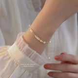 925 Silver Colorful Bead Bracelet for Women, Sweet Gift
