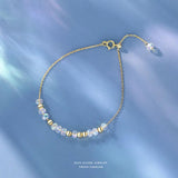 925 Silver Colorful Bead Bracelet for Women, Sweet Gift
