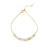 925 Silver Colorful Bead Bracelet for Women, Sweet Gift