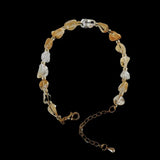 5-8mm Citrine Crystals Bracelet, Adjustable Bangle for Women