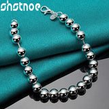 925 Silver Ball Bead Chain Bracelet For Women