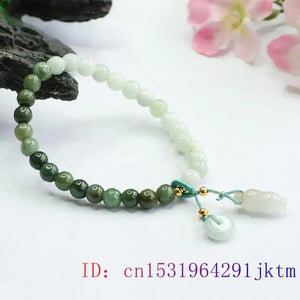 Burmese Jade Donut Bracelets Charm Women Natural Bangles Gemstone Bead Carved