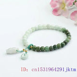 Burmese Jade Donut Bracelets Charm Women Natural Bangles Gemstone Bead Carved