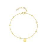 925 Silver Minimalist Bead Chain Bracelet Party Jewelry