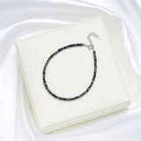 925 Silver Amethyst Bracelet Natural Stone Handwork Women Gift Jewelry