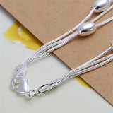 925 Sterling Silver Bracelet Chain Jewelry for Women Lady Wedding