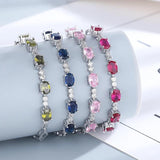 925 Silver Dark Sapphire Bracelet for Student