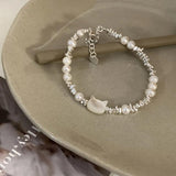925 Silver Moonstone Cat Bracelet for Women Girl Jewelry Gift