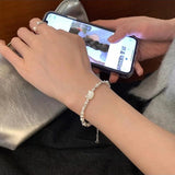 925 Silver Moonstone Cat Bracelet for Women Girl Jewelry Gift