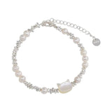925 Silver Moonstone Cat Bracelet for Women Girl Jewelry Gift