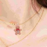 20 Pcs Christmas Charms Ornaments Gingerbread Man-shaped