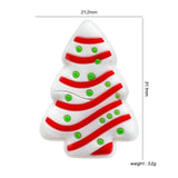10pcs Christmas Tree Silicone Teether Beads Food-Grade DIY Jewelry Accessories