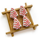 10pcs Christmas Tree Silicone Teether Beads Food-Grade DIY Jewelry Accessories