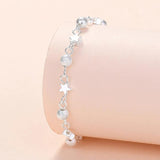 925 Silver Small Star Fresh Bracelet Star Bracelet For Women Round Bead