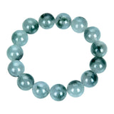 Natural Emerald Jade Beads Bracelet Charm Jewellery Hand-carved Lucky Amulet