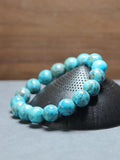 Magnesite Turquoise Bracelet 12MM Round Beads Healing Gemstone