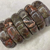 Rainforest Agate Bracelet Natural Gemstone Bangle