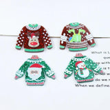 10Pcs Christmas Snowman Charm Pendant for DIY Earring Necklace KeyChain