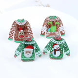 10Pcs Christmas Snowman Charm Pendant for DIY Earring Necklace KeyChain