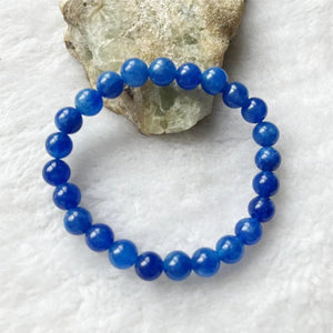Sapphire Natural Stone Bracelet Vintage Charm Beads Jewelry