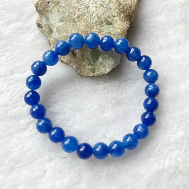 Sapphire Natural Stone Bracelet Vintage Charm Beads Jewelry