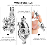 4 Pcs Essential Oil Diffuser Cage Pendant Christmas Jewelry Bead Hanging Orna