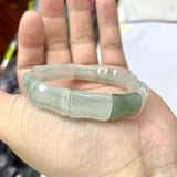 Natural Jade Stone Beads Bracelet Gemstone Bangle Women's Gift