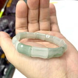 Natural Jade Stone Beads Bracelet Gemstone Bangle Women's Gift