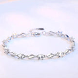 AAA Zircon Amethyst Bracelet 925 Jewelry Silver Gemstones Engagement