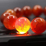 Red Jade Bracelet Dragon Scale Agate Beaded Bracelet