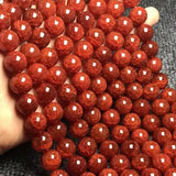 Red Jade Bracelet Dragon Scale Agate Beaded Bracelet
