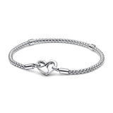Heart Lock Stud Necklace Bracelet DIY Jewelry