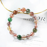 Multicolor Rutilated Quartz Bead Bracelet for Women