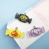10pcs Pumpkin Ghost Candy Charms DIY Earrings