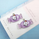 10pcs Pumpkin Ghost Candy Charms DIY Earrings