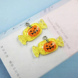 10pcs Pumpkin Ghost Candy Charms DIY Earrings