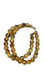 Natural Amber Bracelet DIY Loose Beads Gemstone Bangle for Woman Gift