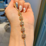 Iced Out CZ Gemstone Tennis Bracelet for Women - Wedding Jewelry