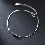 925 Silver Bead Bracelet for Women