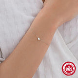 925 Silver Zircon Mini Bead Bracelet for Women