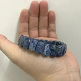 Dumortierite Stone Beads Bracelet Natural Gemstone Bangle