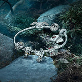 925 Silver Bracelet Bangle Women DIY Jewelry