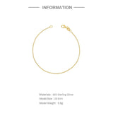 925 Silver Couples Bracelet Thin Chain Snap Button Jewelry